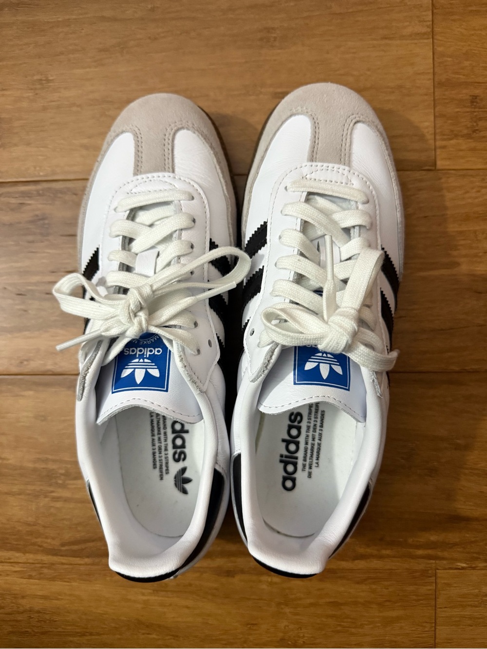 adidas women’s White, Black & Light Gray Classic Sneakers